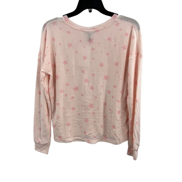 Aqua Lounge Set Pink All Over Star Print New Size Large - Picture 3 of 6